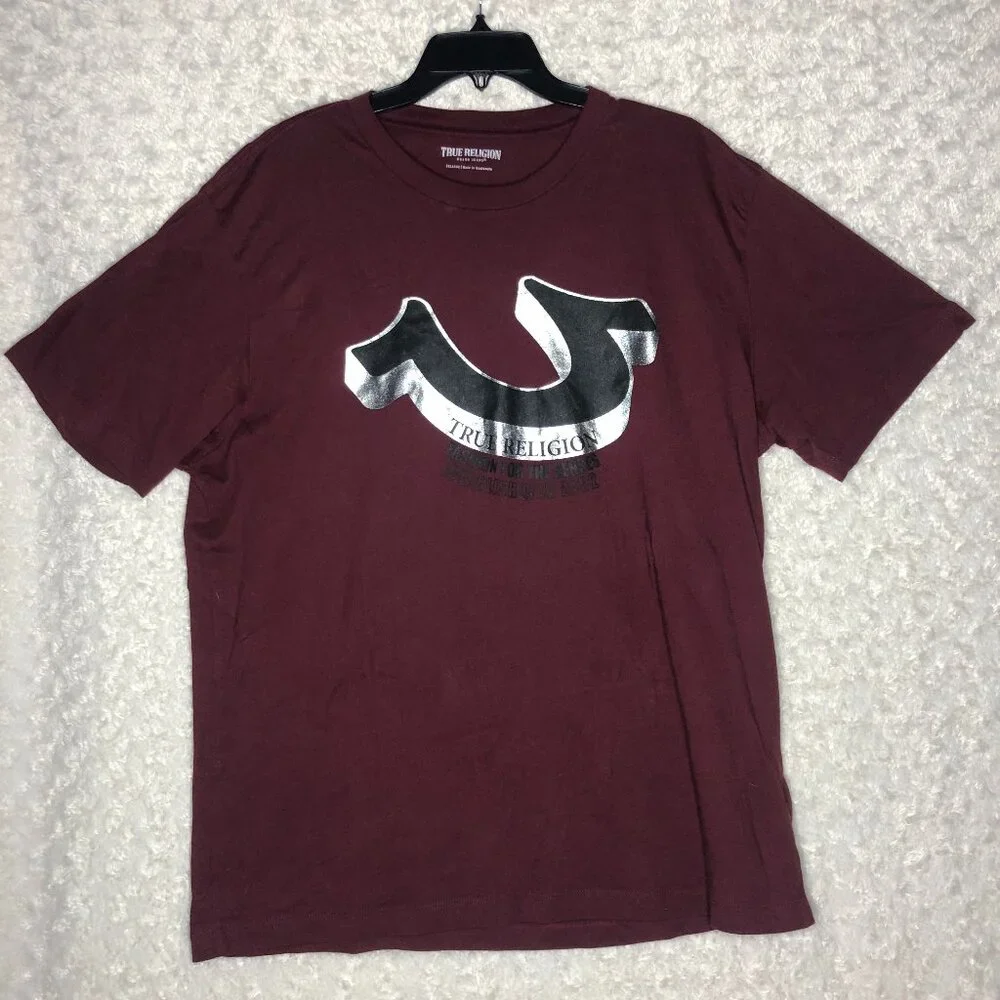 True Religion Bog Logo‎ Graphic Tee Shirt Size 2XL